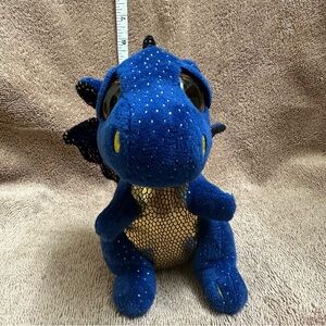 Blue Plush Dragon Toy Saffire